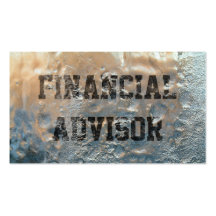 Frozen Ice Financial Advisor Business Card