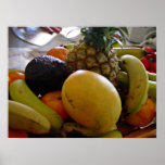 Fruit bowl with mango foremost print