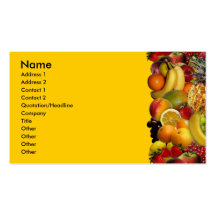 Fruit Business Card Templates