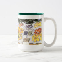 Fruit Displayed on a Stand by Gustave Caillebotte Coffee Mugs