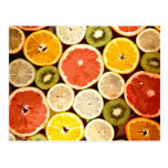 Fruit Slices Custom Postcards postcards