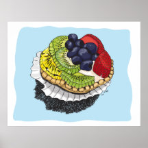 Fruit Tart Dessert Print