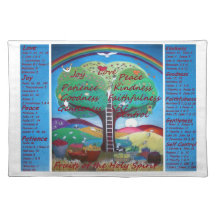 Fruits of the Holy Spirit Placemats