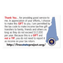 FSP Not a Tip Card Business Card Templates