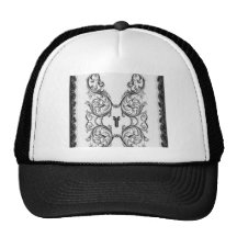 Fuctastic floral design trucker hats