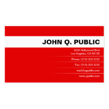 Full Colour Business Card (red)