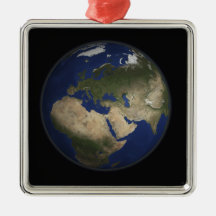 Full Earth view of Africa, Europe, and Middle E Ornaments