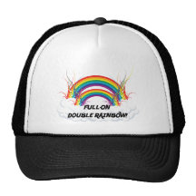 FULL-ON DOUBLE RAINBOW HAT