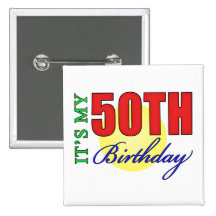 Fun 50th Birthday Party Gifts Pin
