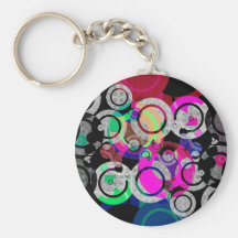 Fun Circles and Oddities Keychain