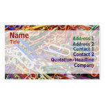 Fun Colourful Paperclips Business Cards