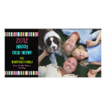 Fun Festive Bright Happy New Year Celebration Photo Greeting Card