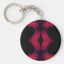 Fun Funky Patterns of the City Urban Futurism Key Chain