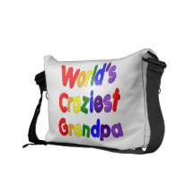 Fun Funny Grandfathers : World's Craziest Grandpa Messenger Bag