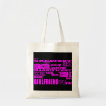 Fun Gifts for Girlfriends : Greatest Girlfriend Canvas Bags