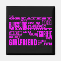 Fun Gifts for Girlfriends : Greatest Girlfriend Fridge Magnets