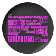 Fun Gifts for Girlfriends : Greatest Girlfriend Party Plate