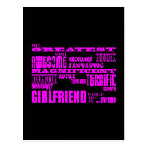 Fun Gifts for Girlfriends : Greatest Girlfriend Post Cards