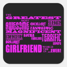 Fun Gifts for Girlfriends : Greatest Girlfriend Sticker