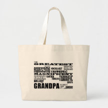 Fun Gifts for Grandfathers : Greatest Grandpa Tote Bag