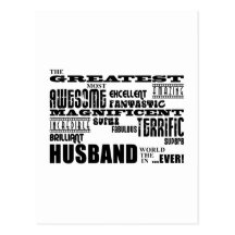 Fun Gifts for Husbands : Greatest Husband Postcards