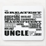 Fun Gifts for Uncles : Greatest Uncle Mousemats