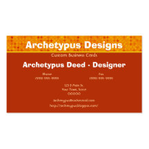 Fun Polka Dots - Orange Business Card
