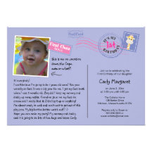 Fun Postcard Birthday Party Invitation