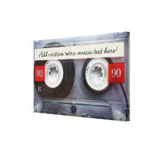 Fun Retro Cassette Tape Gallery Wrapped Canvas