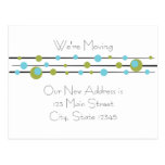 Fun Retro Dots Post Cards