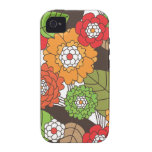 Fun retro floral pattern iphone case vibe iPhone 4 cover