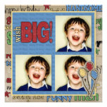 FUN Scripts Balloons Birthday Photo Invitation