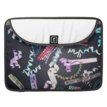 Fun Spirals - SquirlyQs Mac Case Sleeve For MacBook Pro