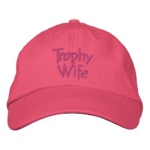 Fun Trophy Wife Bride's Embroidered Ball Cap Embroidered Baseball Caps