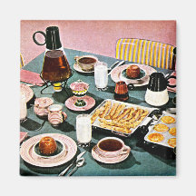 Funky 40s Food magnet 2