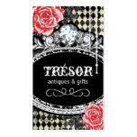 Funky Argyle Shabby Chic Business Cards