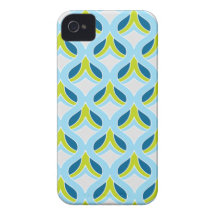 Funky blues and greens iPhone 4 cases