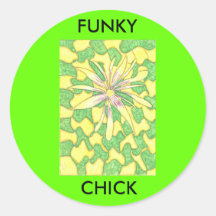 Funky Chick sticker