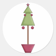 Funky Christmas Tree stickers