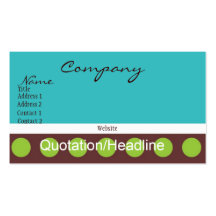 Funky Dot Business Card