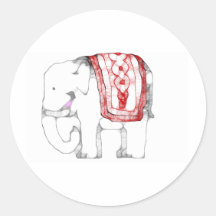 Funky Elephant Stickers