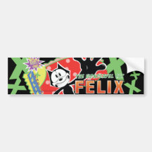 Funky Felix Bumper Sticker