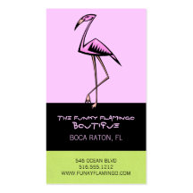 Funky Flamingo Business Cards