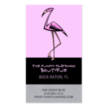 Funky Flamingo Business Cards