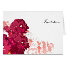 Funky Flora - Invitation Greeting Card