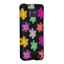 Funky flowers design samsung galaxy s2 covers
