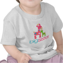 Funky Giraffe Big Sister Tshirt