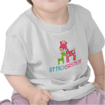 Funky Giraffe Little Sister tshirt