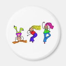 Funky Girls Fridge Magnets