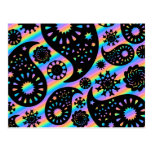 Funky Paisley Design. Postcard